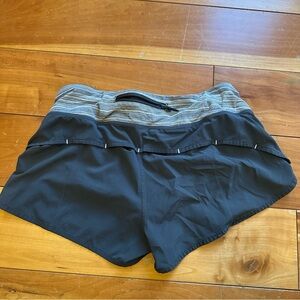 lululemon athletica Black and Gray Athletic Shorts
